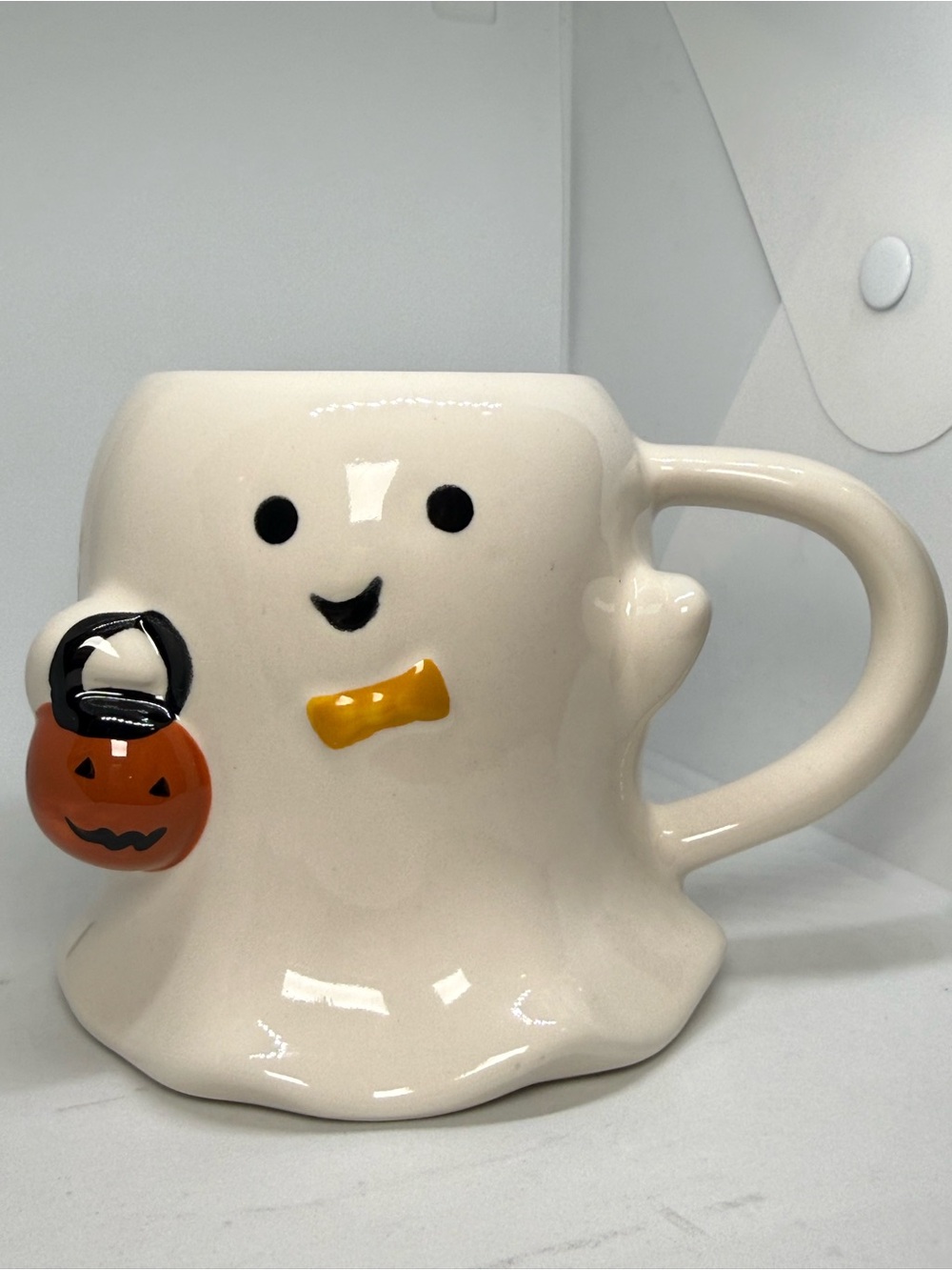 Target Hyde & Eek Cute Ghost Mug Pumpkin Bucket Jack O Lantern Stoneware NEW